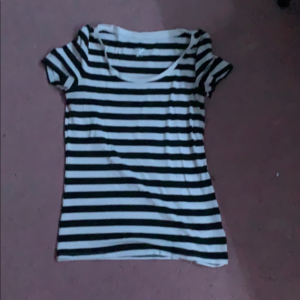 black and white striped